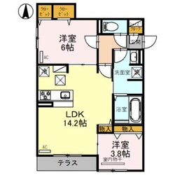 Clashist平野西Westの物件間取画像